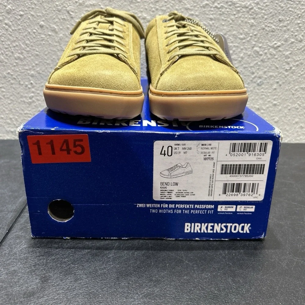 Birkenstock Bend Low Suede Khaki Green EU 44 US 11 Mens